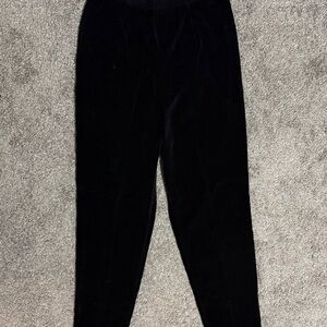 Vintage D.P.S Women’s Suede Pants Size 12 Black Straight Leg